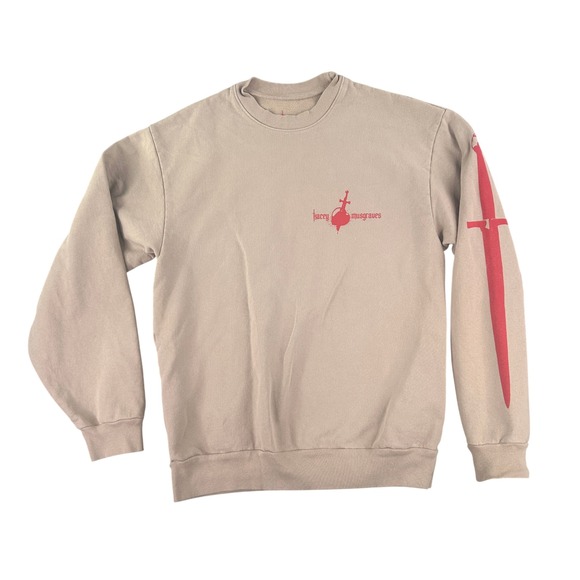 Kacey Musgraves Star Crossed Unveiled Tour Tan Crewneck Sweatshirt Mens Medium - Picture 1 of 8